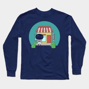 BARBERSHOP AND ASTRO Long Sleeve T-Shirt